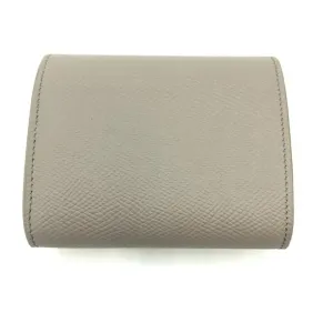 Celine Small Trifold Wallet / Grained Calfskin Pebble