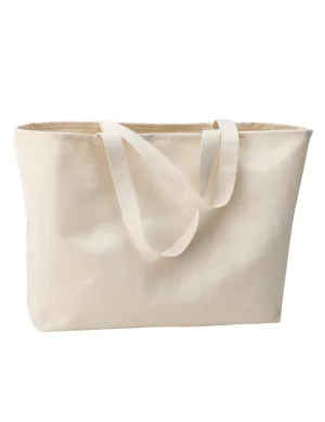 Custom Large Size Heavy Canvas Tote Bags - Both Side 1 Color Screen Print
