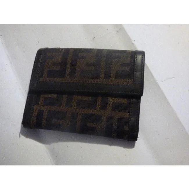 Fendi Tobacco Zucca Print Unisex Bifold Wallet