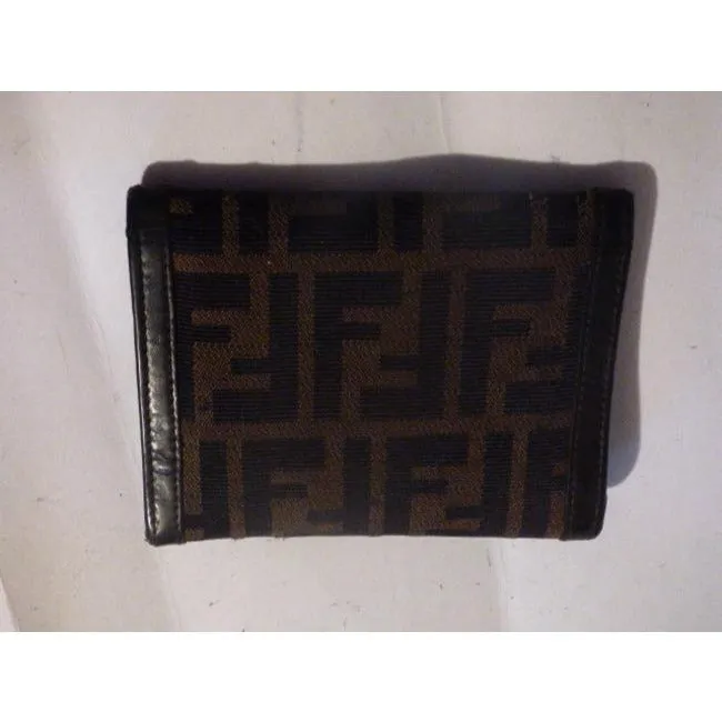 Fendi Tobacco Zucca Print Unisex Bifold Wallet