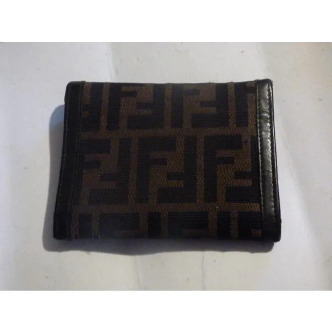 Fendi Tobacco Zucca Print Unisex Bifold Wallet