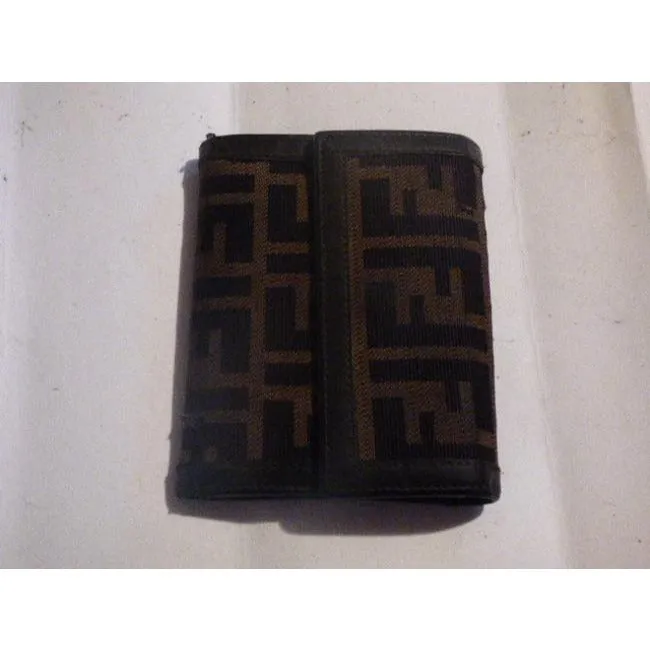 Fendi Tobacco Zucca Print Unisex Bifold Wallet