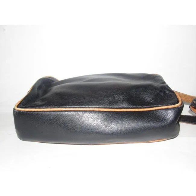 Fendi Vintage Pursesdesigner Purses Black Leather And Brown Alligator Skin Leather Cross Body Bag
