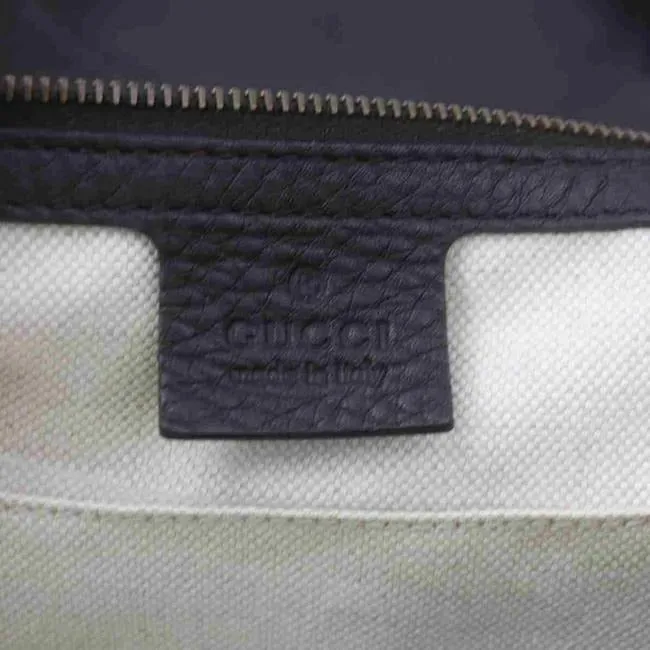 Gucci Bag Shoulder W Print Canvas Leather Top Handle Tan Diamante GG