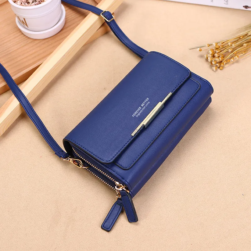 Leather Coin Purse Medium Size Women Clutch Purse