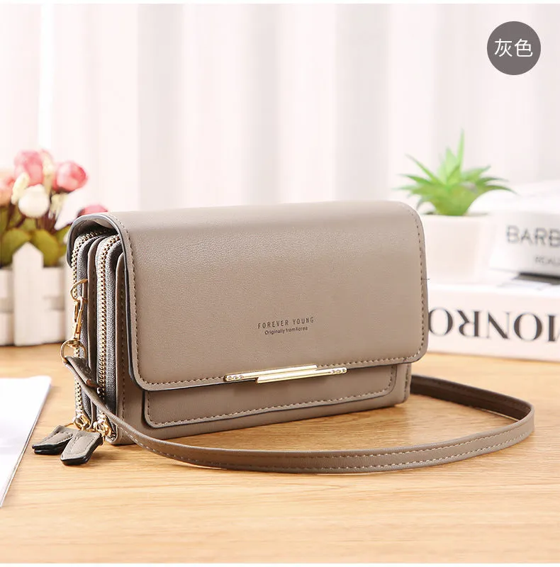 Leather Coin Purse Medium Size Women Clutch Purse