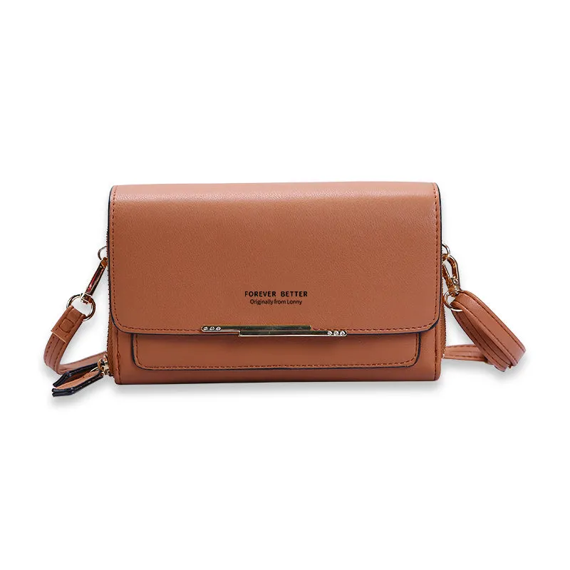 Leather Coin Purse Medium Size Women Clutch Purse