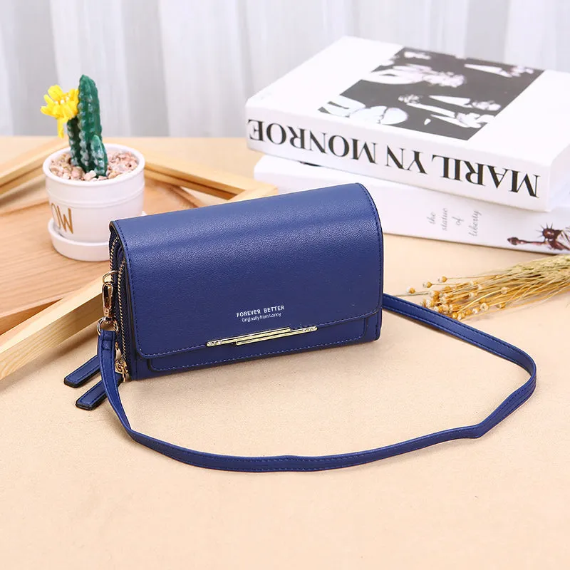 Leather Coin Purse Medium Size Women Clutch Purse