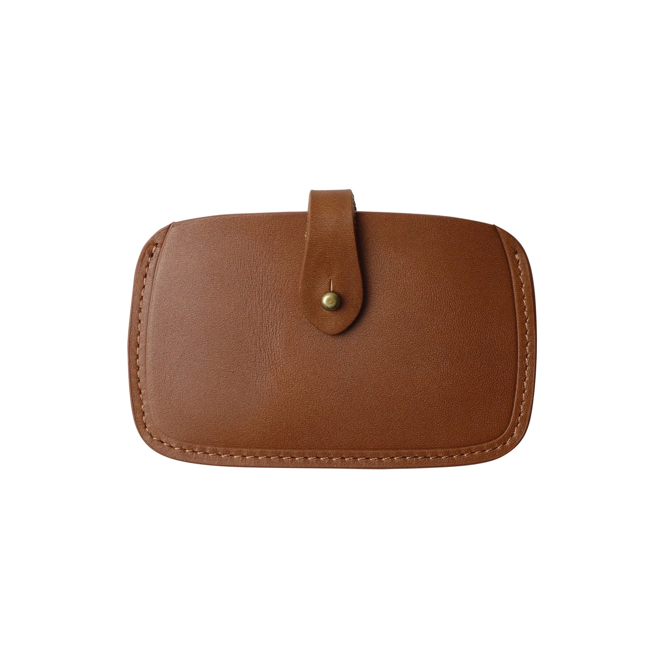 Leather Slim Card Case / Brown