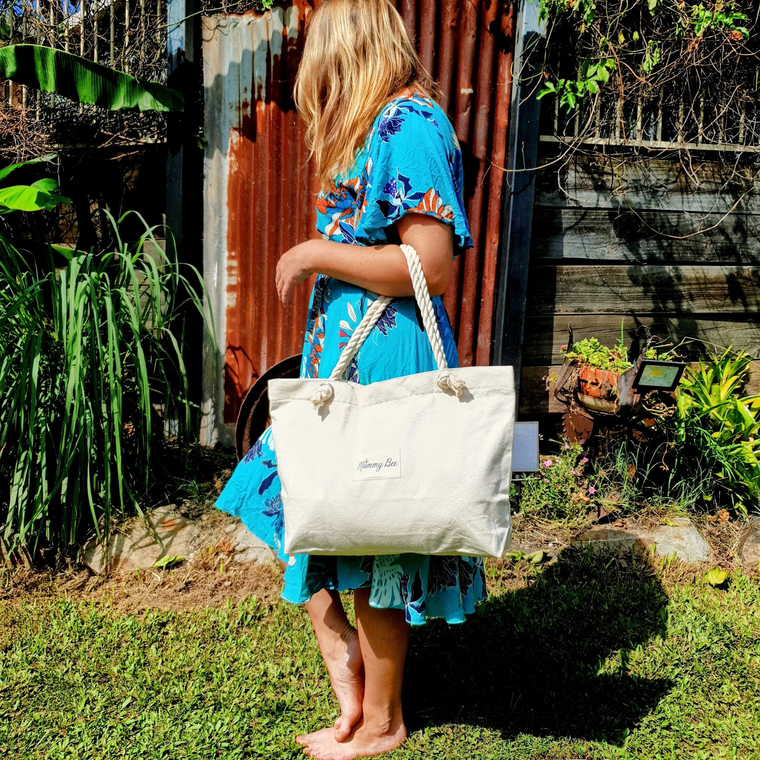 Mother and Daughter Matching Tote Bags