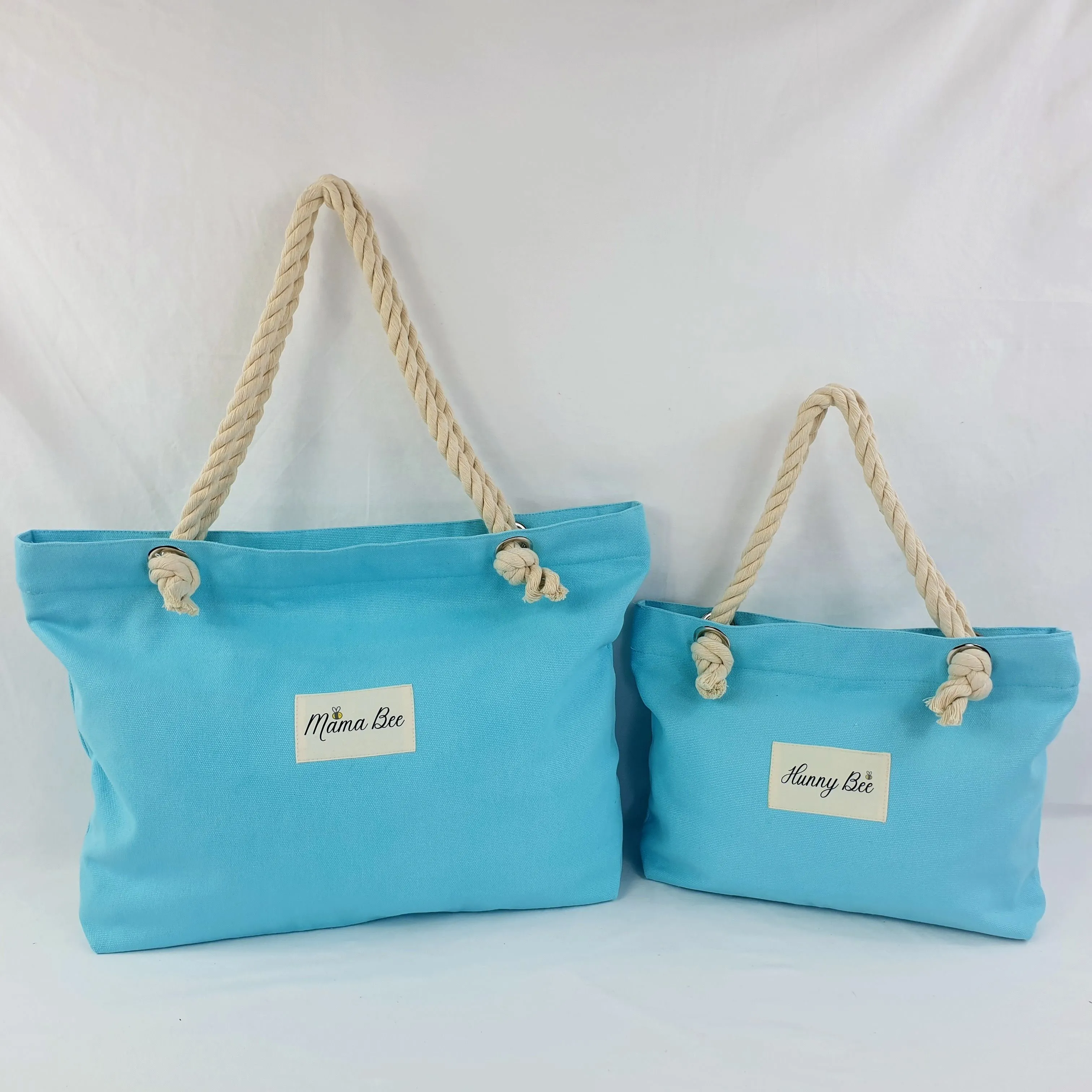 Mother and Daughter Matching Tote Bags