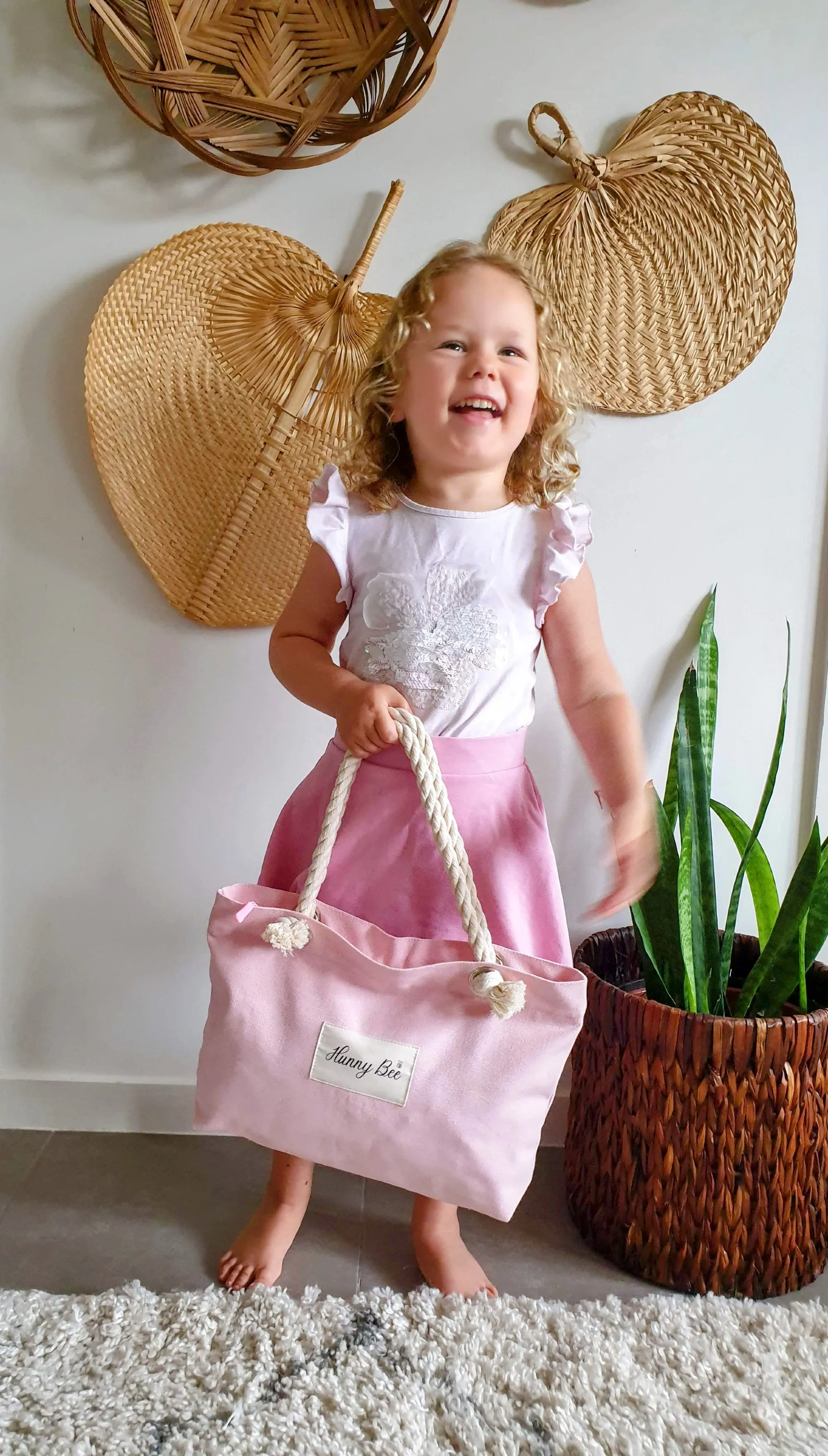 Mother and Daughter Matching Tote Bags