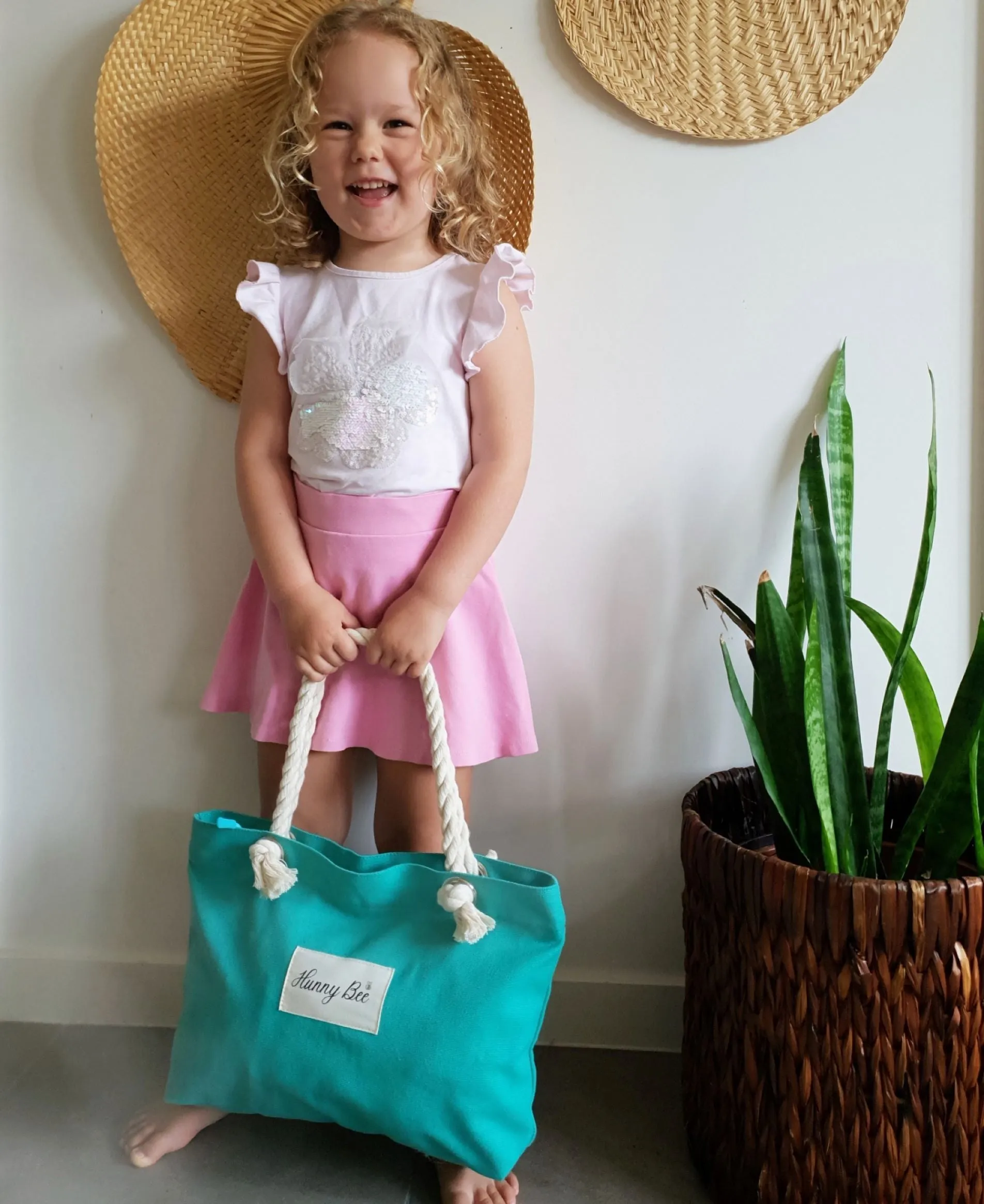 Mother and Daughter Matching Tote Bags