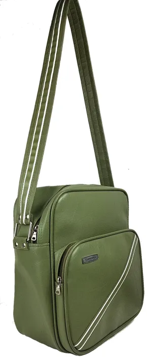 Vintage 70's | Samsonite Concord | Avocado Green Carry-on Adjustable Shoulder Bag -
